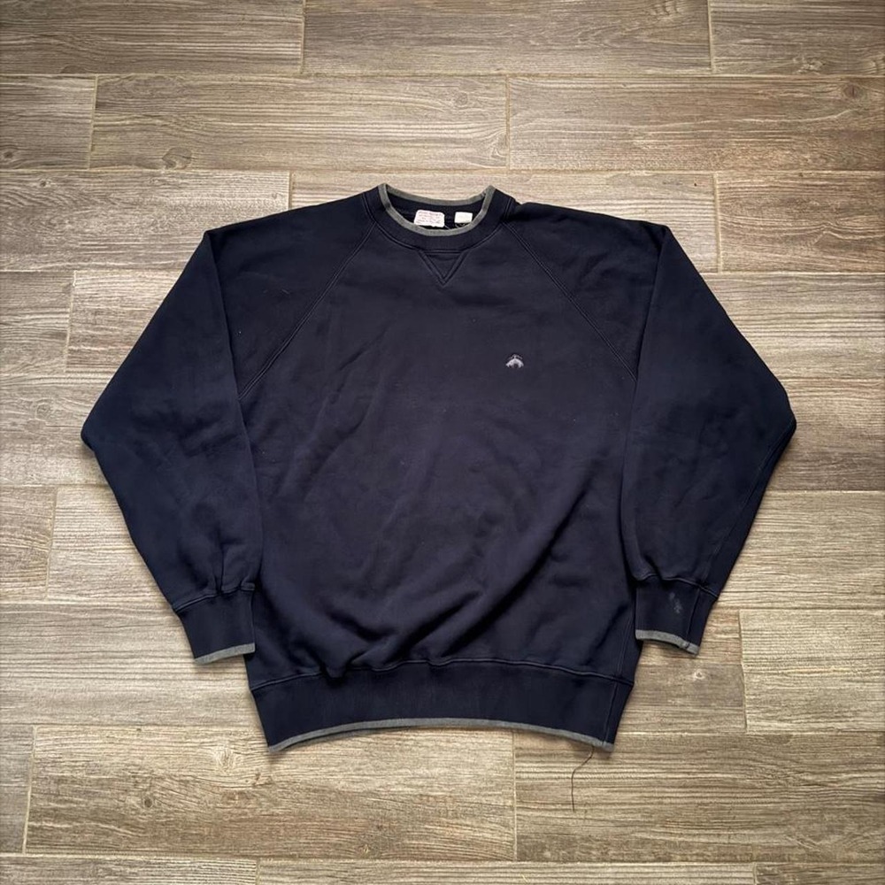 Vintage Brooks Brothers navy cotton crewneck sweatshirt size L